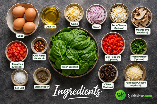 how to make garlic spinach eggs