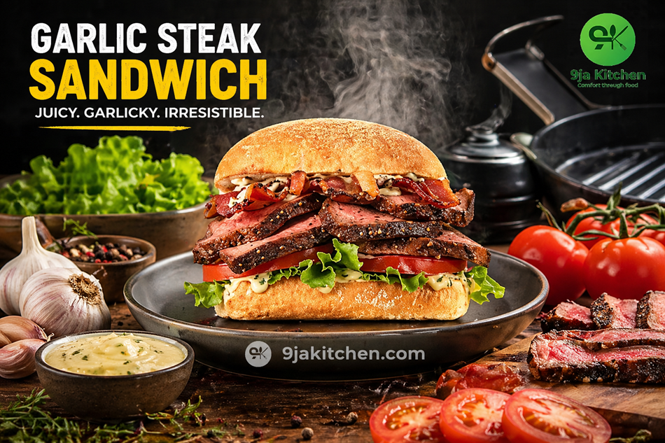 Garlic Steak Sandwich