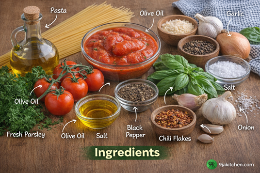 easy garlic tomato pasta