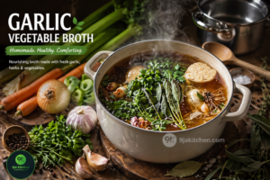 How To Make Garlic Vegetable Broth: Healthy Homemade Recipe🧄🥕🍵