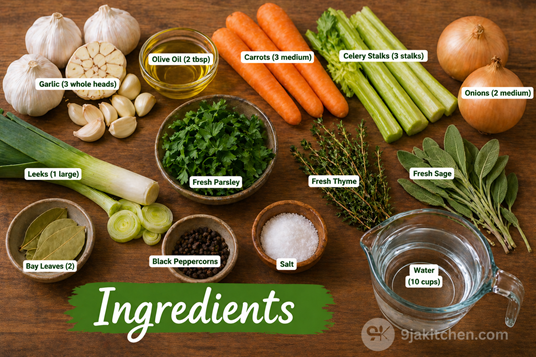 homemade vegetable broth