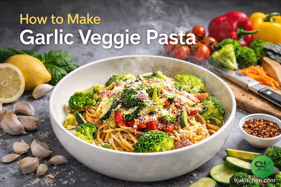 Garlic Veggie Pasta