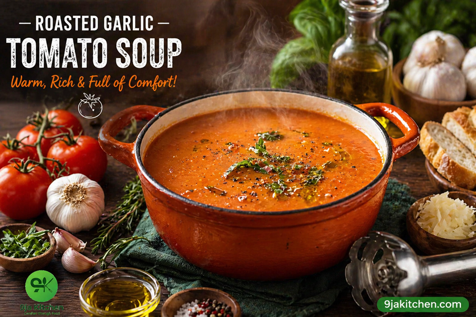Roasted Garlic Tomato Soup
