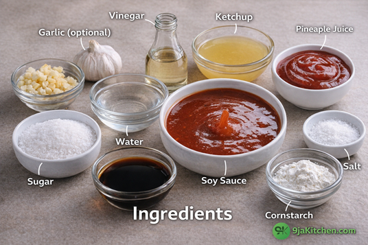 Chinese sweet and sour sauce recipe