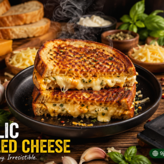 Garlic Bread Grilled Cheese