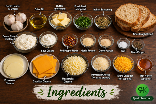 best garlic bread grilled cheese recipe