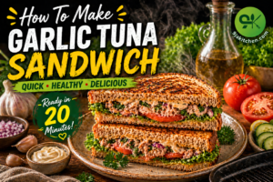 How To Make Garlic Tuna Sandwich: Healthy Flavourful Lunch Recipe🧄🥪