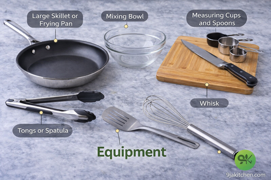 Kitchen equipment essentials on display