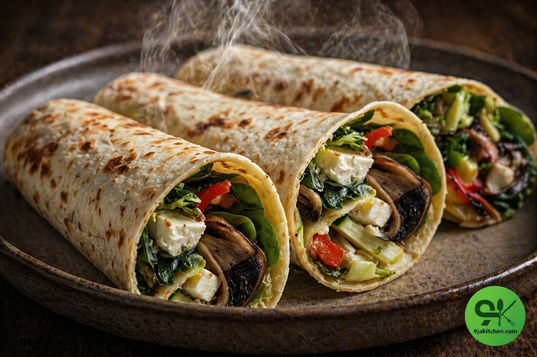 healthy veggie wrap