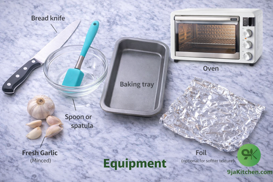 baking equipment with foil