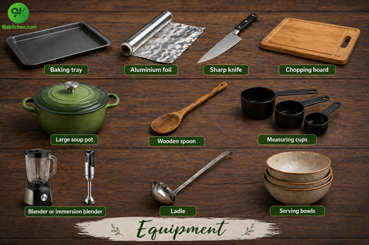 equipment for roasted garlic soup