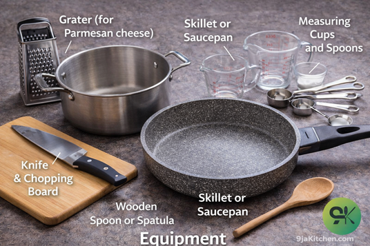 equipment with grater