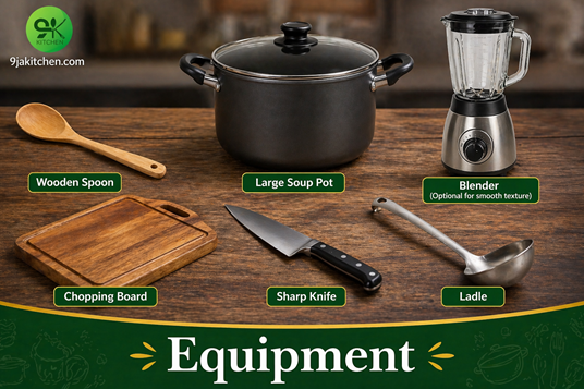 equipment with ladle