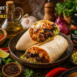 Chilli Garlic Steak Burrito
