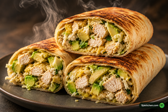 homemade chicken wraps