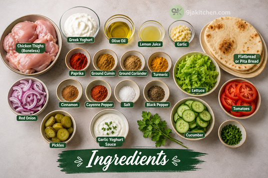 easy chicken shawarma