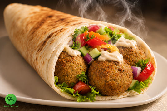 How to Make Falafel Shawarma Wrap: An Amazing Vegan Delight 🌯🔥 4 Middle Eastern wrap recipe