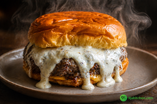 easy Garlic Burger recipe