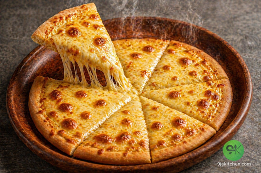 easy garlic cheese pizza