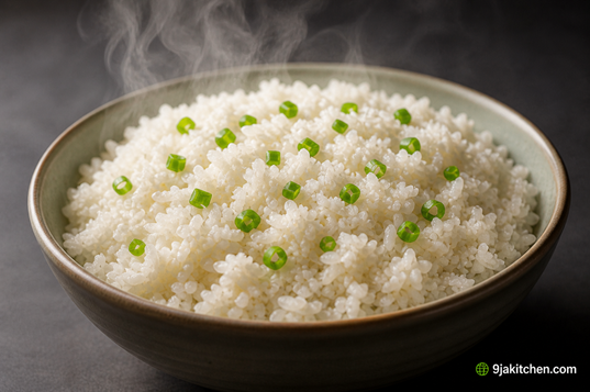 easy garlic coconut rice