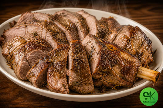 herb crusted lamb leg