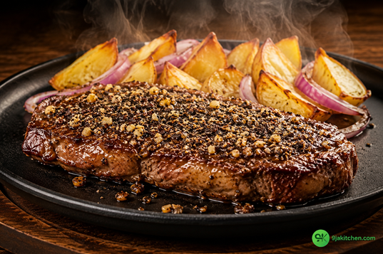easy garlic pepper steak recipe