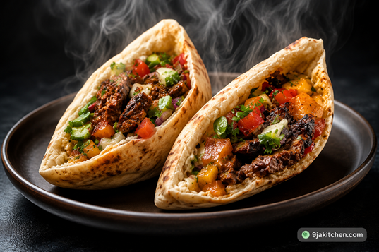 grilled shawarma wrap