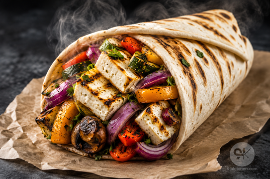 how to make grilled vegetable shawarma