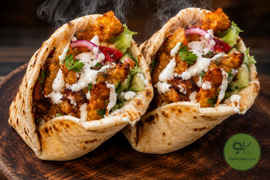 how to make halloumi shawarma