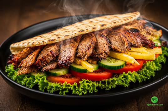 herb lamb wrap
