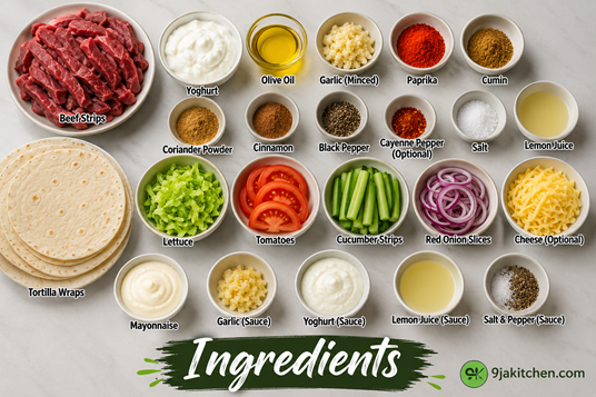 How to Make Beef Shawarma Wrap: A Juicy Flavour-Packed Delight 🌯🔥 2 street style shawarma