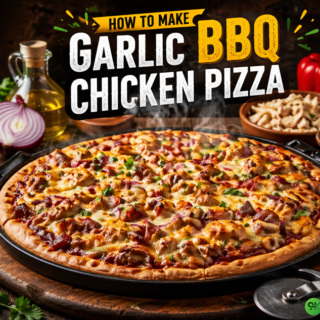 Garlic BBQ Chicken Pizza