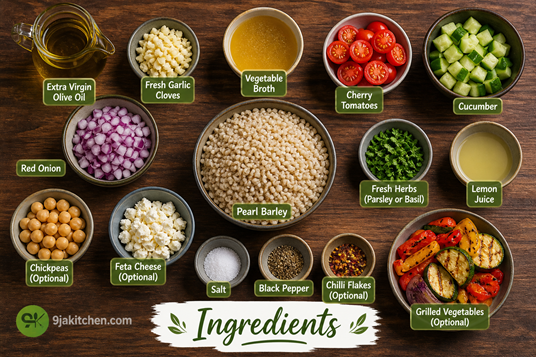 how to make Garlic Barley Bowl