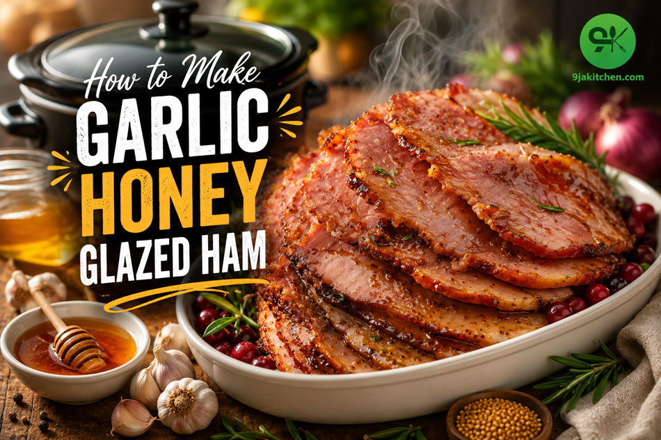 Garlic Honey Glazed Ham