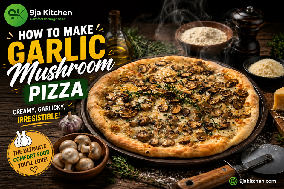Garlic Mushroom Pizza