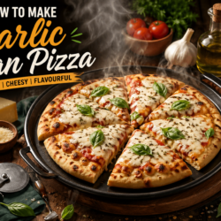 Garlic Naan Pizza