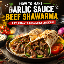 Garlic Sauce Beef Shawarma