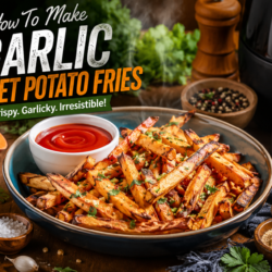Garlic Sweet Potato Fries