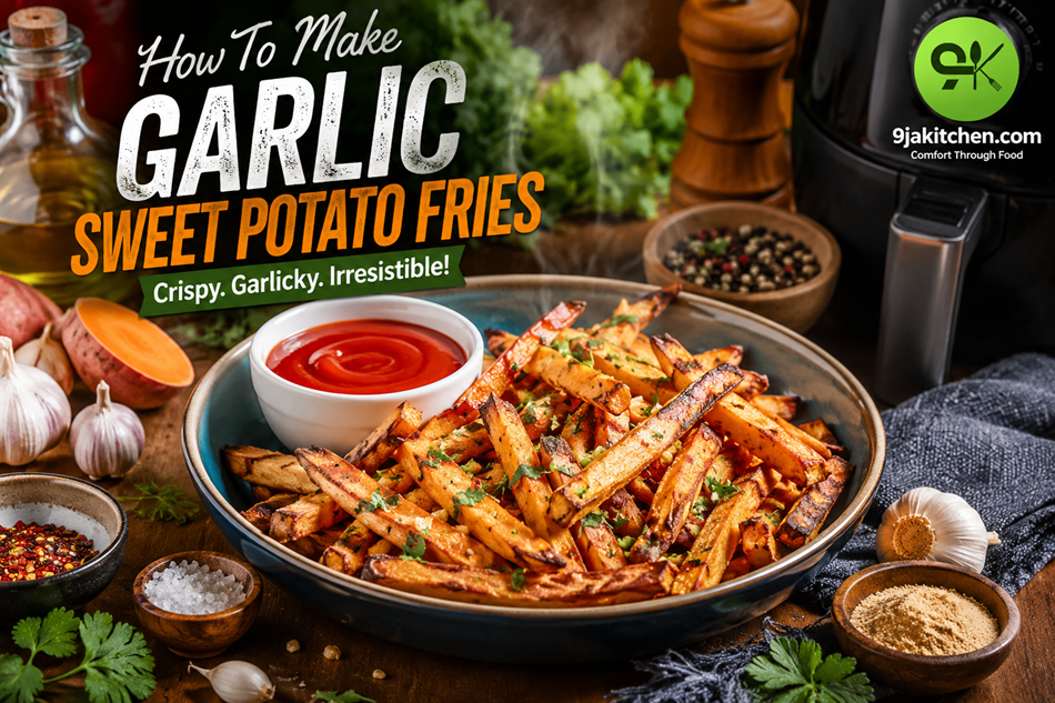 Garlic Sweet Potato Fries