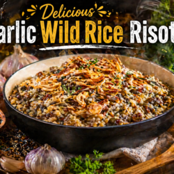Garlic Wild Rice Risotto
