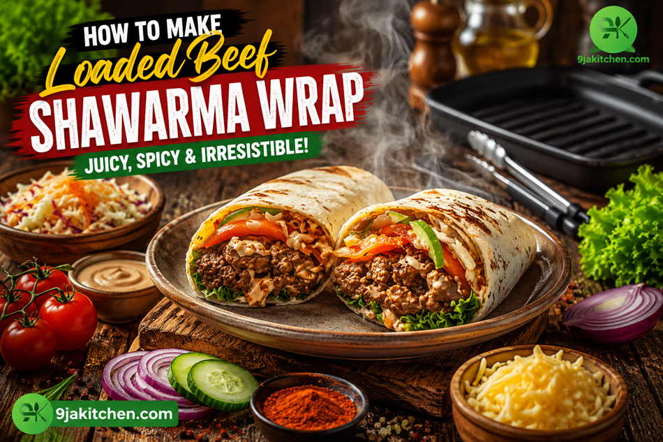 Loaded Beef Shawarma Wrap
