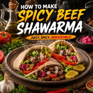 How to Make Spicy Beef Shawarma: A Bold Fiery Delight🌯🔥 17 Spicy Beef Shawarma