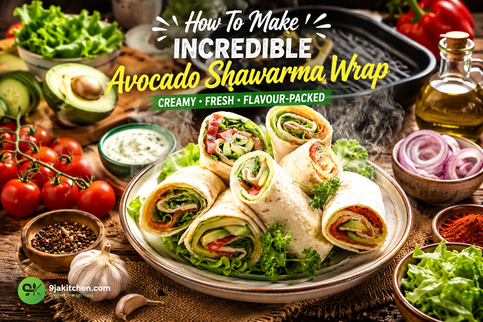 Avocado Shawarma Wrap