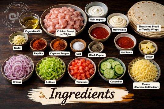 cheesy shawarma recipe
