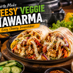 Cheesy Veggie Shawarma