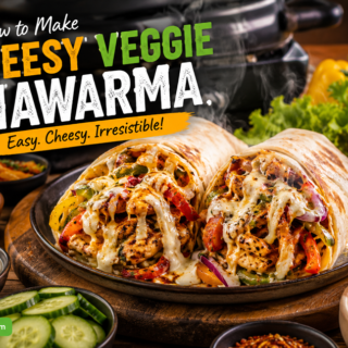 Cheesy Veggie Shawarma