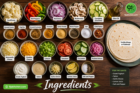 veggie shawarma recipe