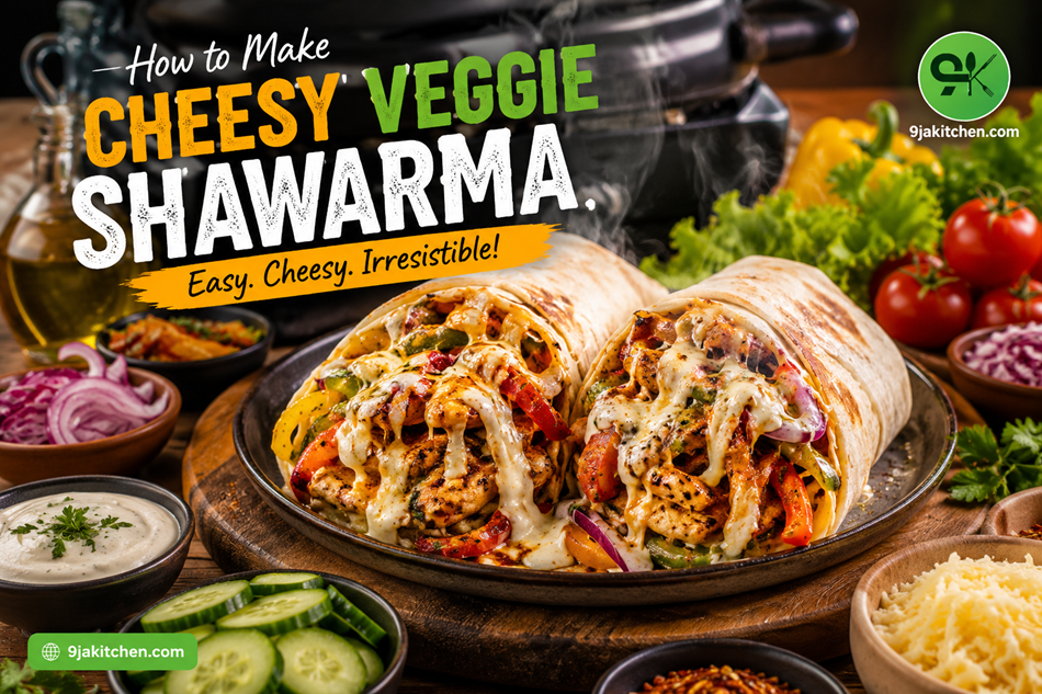 Cheesy Veggie Shawarma