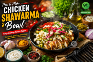 How to Make Chicken Shawarma Bowl: A Healthy Flavourful Delight🌯🔥🥗
