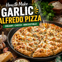 Garlic Alfredo Pizza